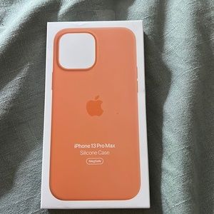 iPhone 13 Pro Max Orange MagSafe Silicone Case